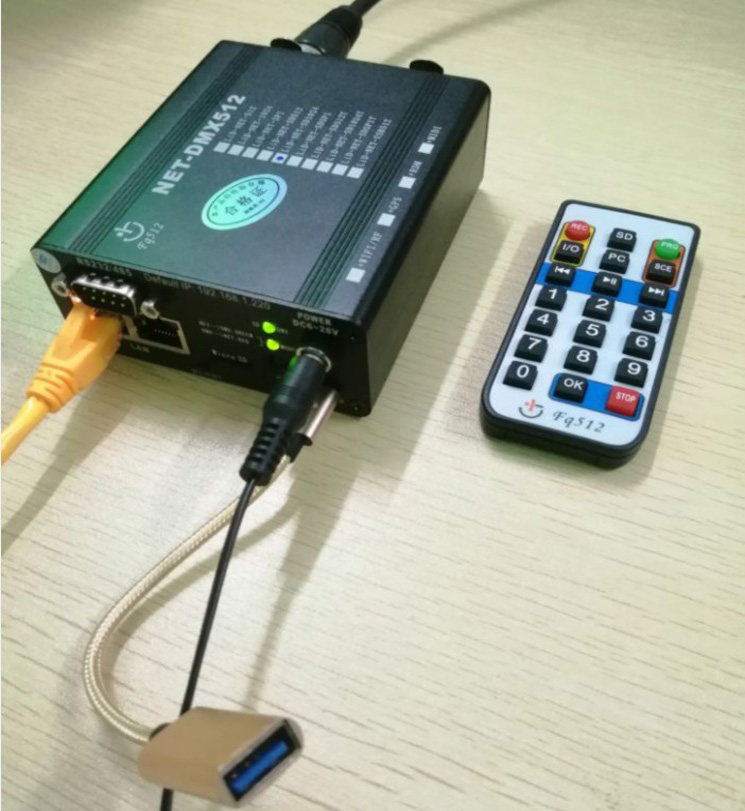 ArtNet SD card offline recording and broadcasting 512 channels 1024TCP_UDP_IP rs232-485 broadcast control